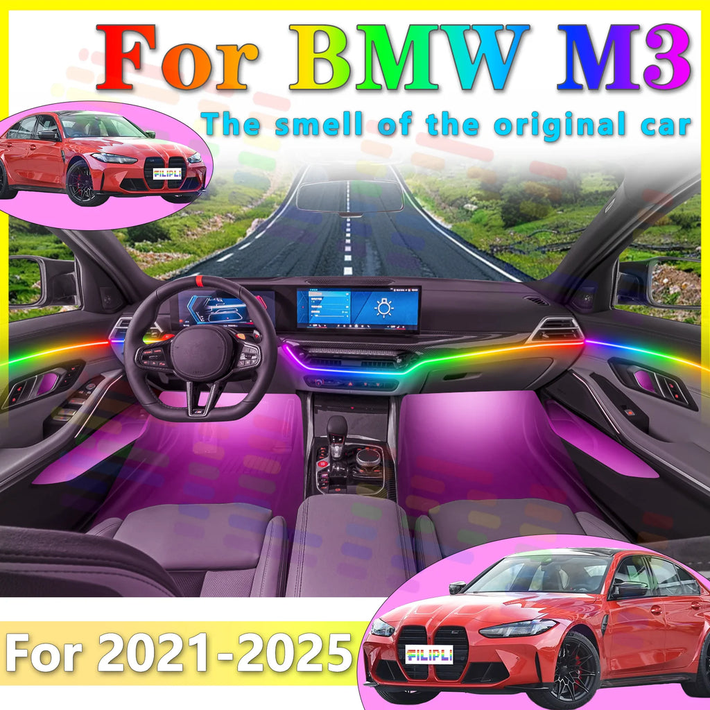 RGB - Ambient Light - for BMW G80 M3 - App Control - Car Interior Lighting | AUTOKITSHOP