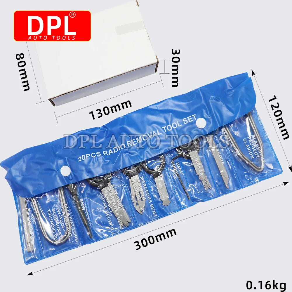2025 New 20 Pcs Car Speaker Disassembly Tool Set Auto Stereo Removal Radio Keys Remove - Automotive LED Light