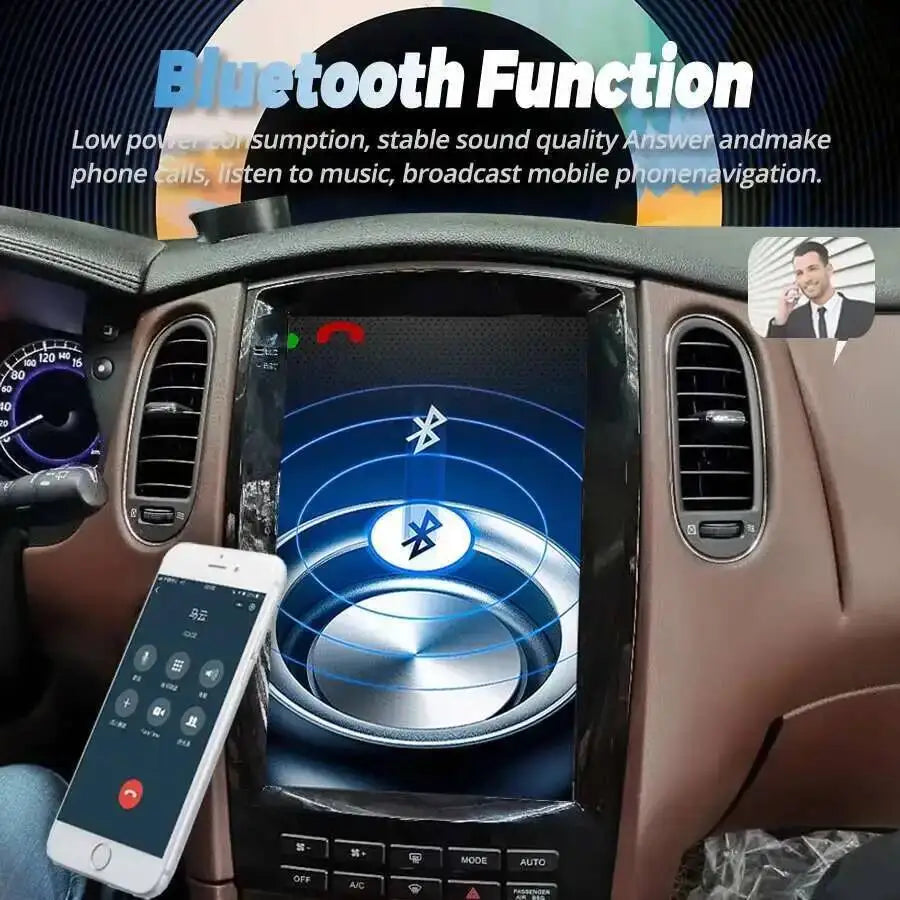 12.1" Car Radio Android 15 For Infiniti Qx50 Ex25 Ex35 2015 Touch Screen Navi Multimedia V | AUTOKITSHOP