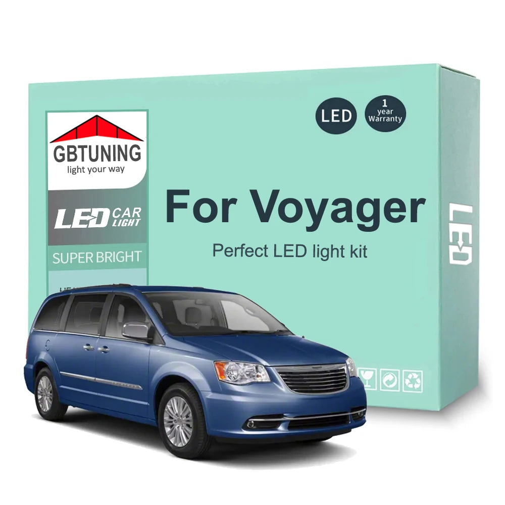 LED Interior Light Kit for Chrysler Voyager For Grand Voyager III IV V VI 1996-2010 - Canbus Dome Map Door Trunk Bulb...