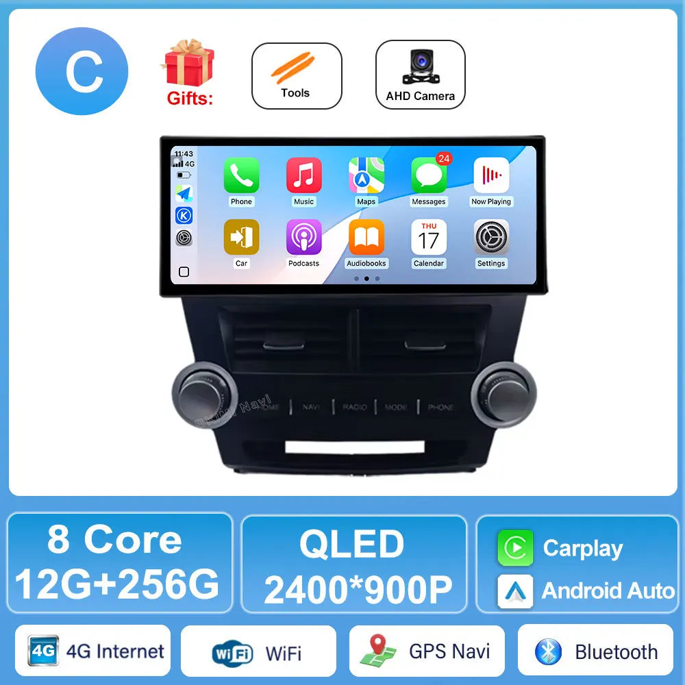 Toyota Highlander 2011-2014 Android Auto CarPlay Stereo with GPS & DSP | AUTOKITSHOP