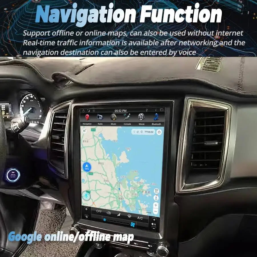 12.1Inch Android 15 For Ford Ranger F250 2016-2021 Car Multimedia Video Player Stereo Auto | AUTOKITSHOP