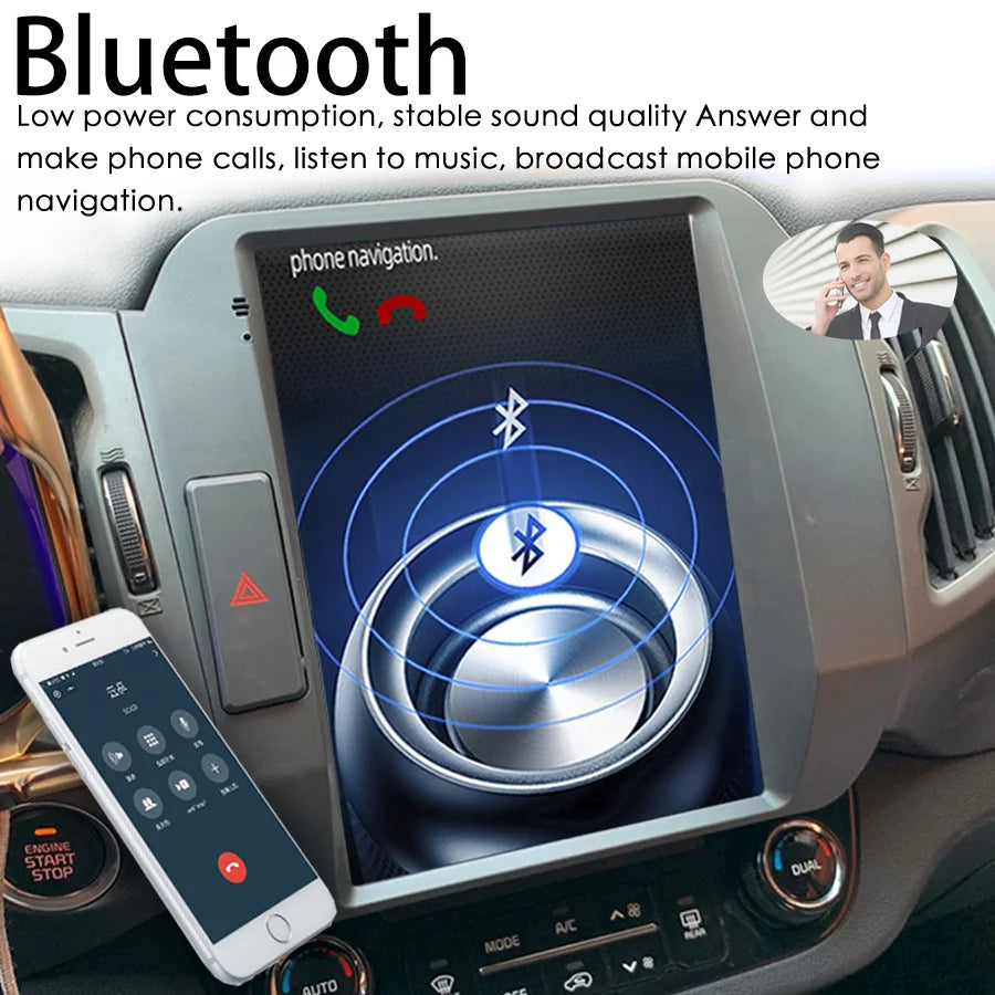 Android 13 For Kia Sportage 2013 2012 Tesla Screen Stereo GPS Navigation CARPLAY Car Radio