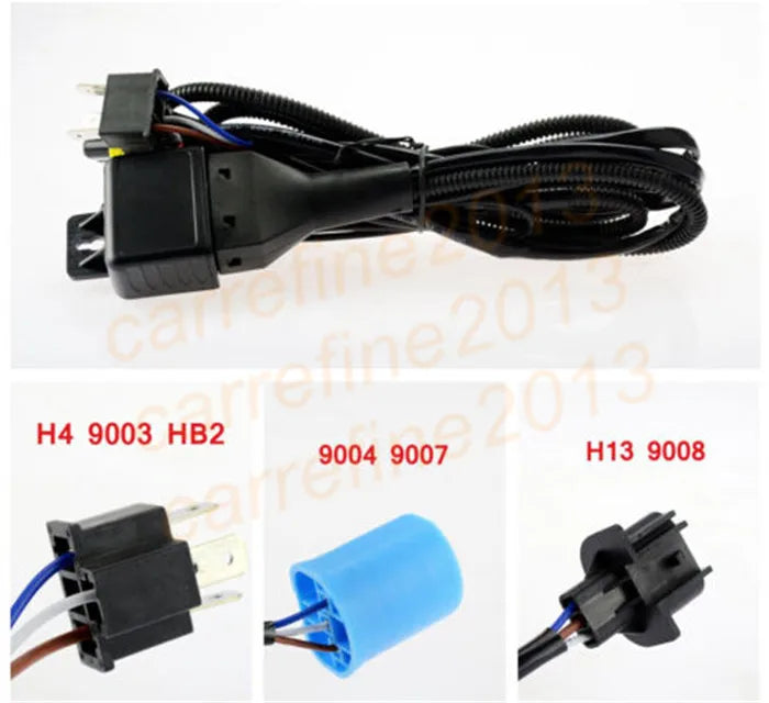 H4-3 bi-xenon hid controller Relay adapter extensiom h4 Headlight Retrofit connect hid bix