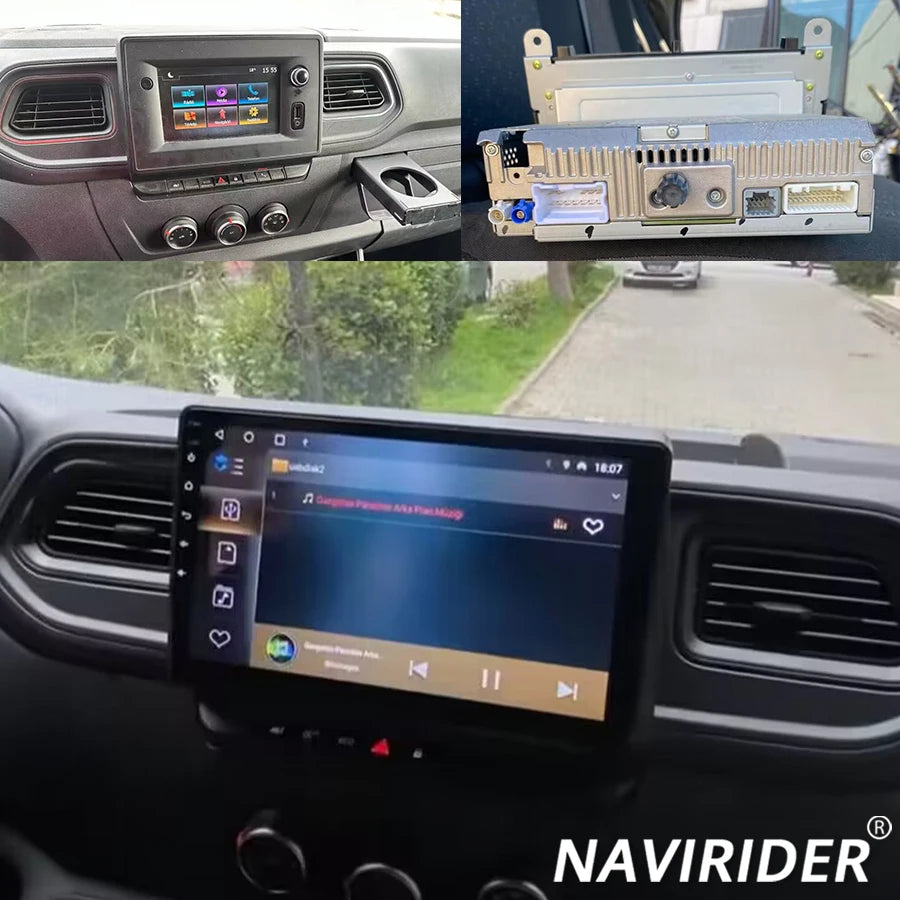 Android 14 Auto Car Radio For Nissan Ny400 Renault Master Opel Movano GPS Navigation Carpl