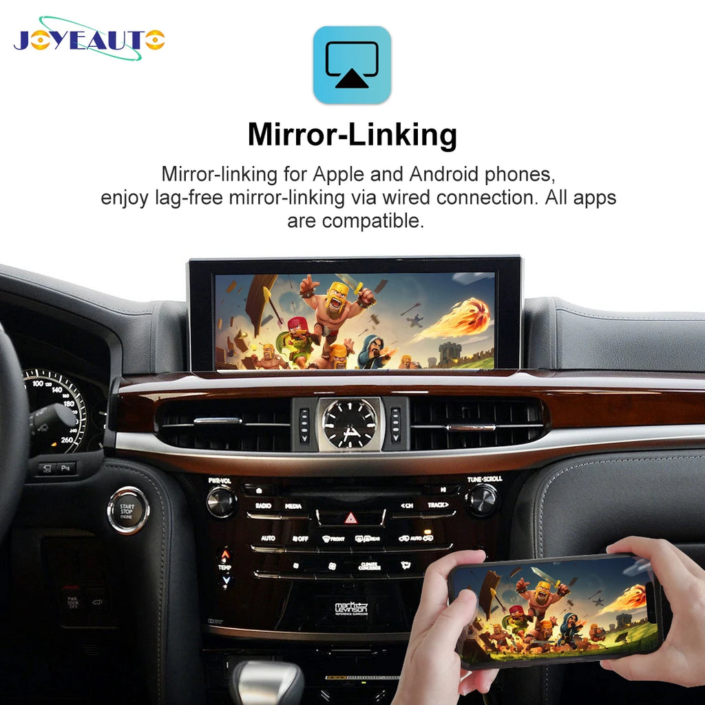 Wireless CarPlay Interface for 2014-2020 Lexus with Joystick Controls Android Auto Box - Upgrade OEM System
