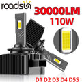 roadsun D1S Led Headlight Canbus 30000LM 110W D3S D2S D4S D5S ds1 Auto Xenon Bulbs Car Lig