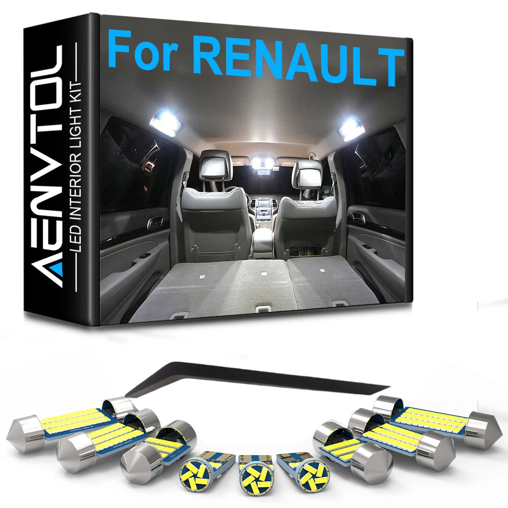LED Interior Light Kit for RENAULT - Canbus Error-Free Interior Bulbs