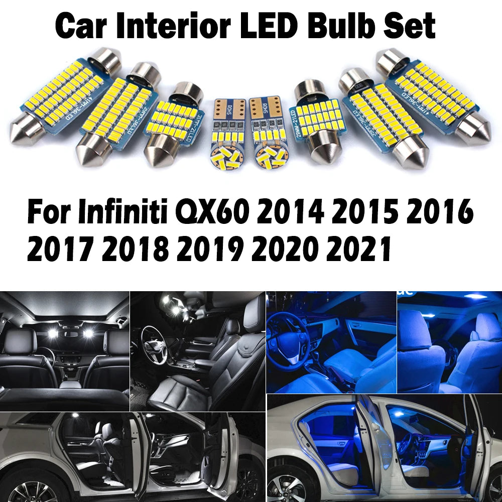 LED Interior Light Kit for Infiniti QX60 - Canbus Error-Free Bulbs | AUTOKITSHOP