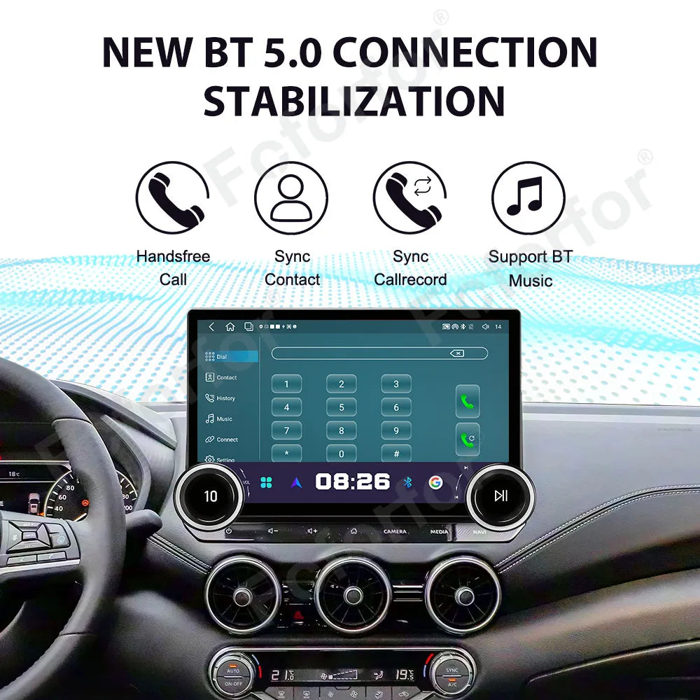 Sleek Advanced 11.5 Inch Android 15 Large HD Touch Wireless CarPlay Android Auto GPS Stere