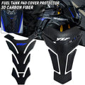 3D Carbon-look Motorcycle Tank Pad Protector Decal Stickers Case for YAMAHA YZF  for R125 R15 R1 - Automotive LED Light
