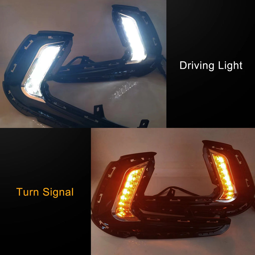 Fog Lights for Hyundai Elantra 2016 2017 2018 LED DRL Fog Lamp Front Bumper Headlights Day | AUTOKITSHOP