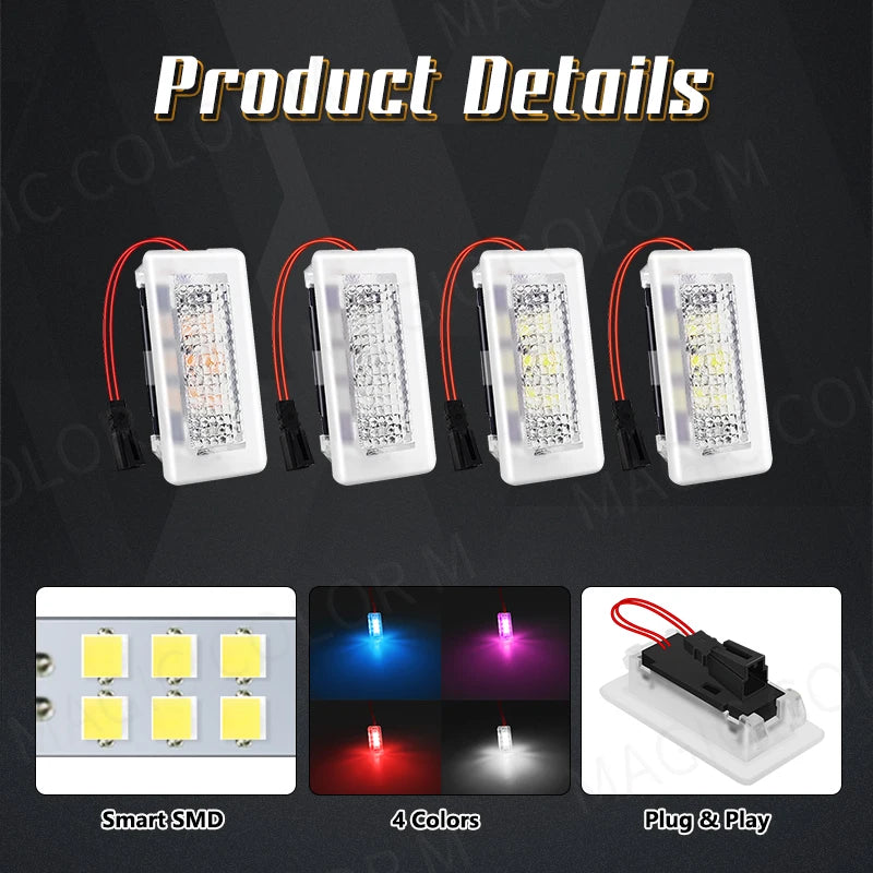 For Tesla Model 3 Y S X LED Atmosphere Foot-Well Lights Car Interior Lighting Floor Door P | AUTOKITSHOP