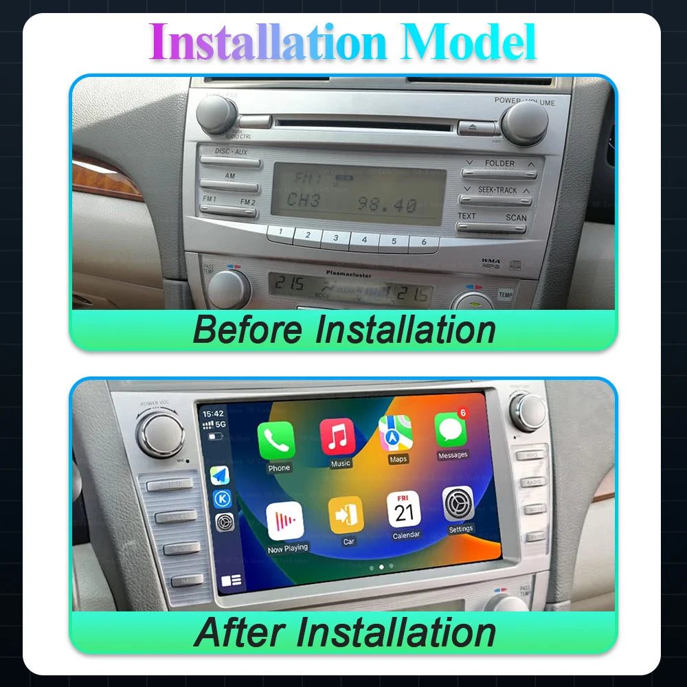 Android 16 For Toyota Camry Xv40 Aurion 2007-2011 Carplay Head Unit Multimedia Player Gps  | AUTOKITSHOP
