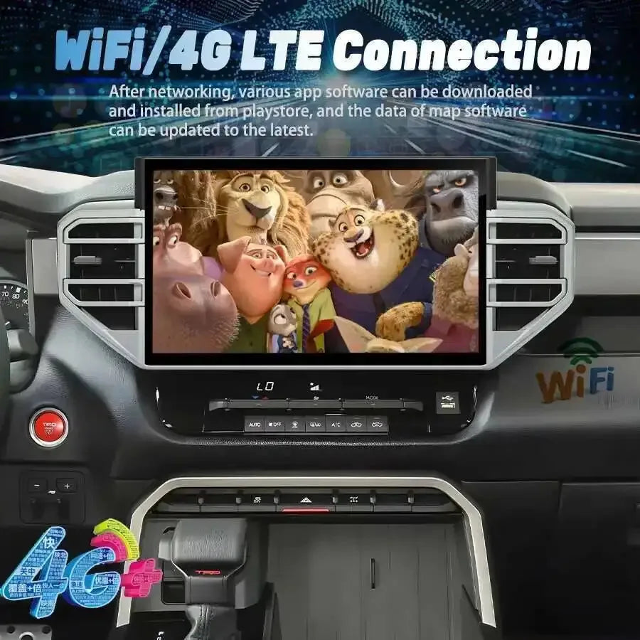 13.3inch Android Screen Radio For Toyota Tundra 2022 2023 Stereo Navigation Head Unit GPS  | AUTOKITSHOP