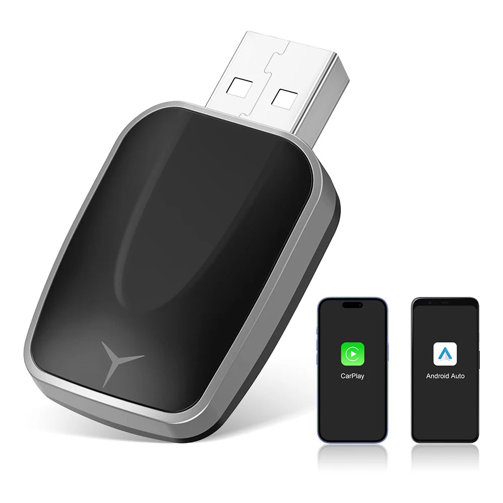 Mini 2in1 Wireless CarPlay Dongle Wireless Android Auto Adapter AI Smart Box For Car With