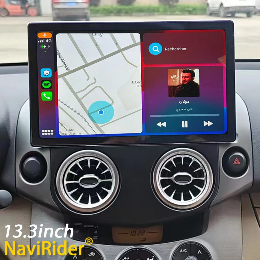 13.3inch Android 14 Screen For Toyota RAV4 RAV 4 2005-2013 Stereo Car Multimedia Video Pla
