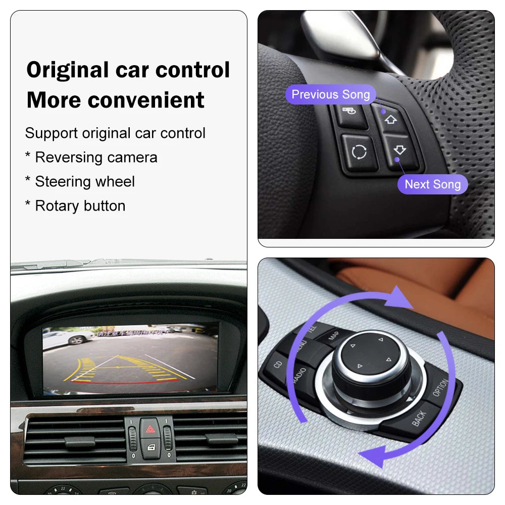 Wireless CarPlay for BMW 3 Series E90 E91 E92 E93 5 Series E60 E61 2008-2013 Android Auto  | AUTOKITSHOP