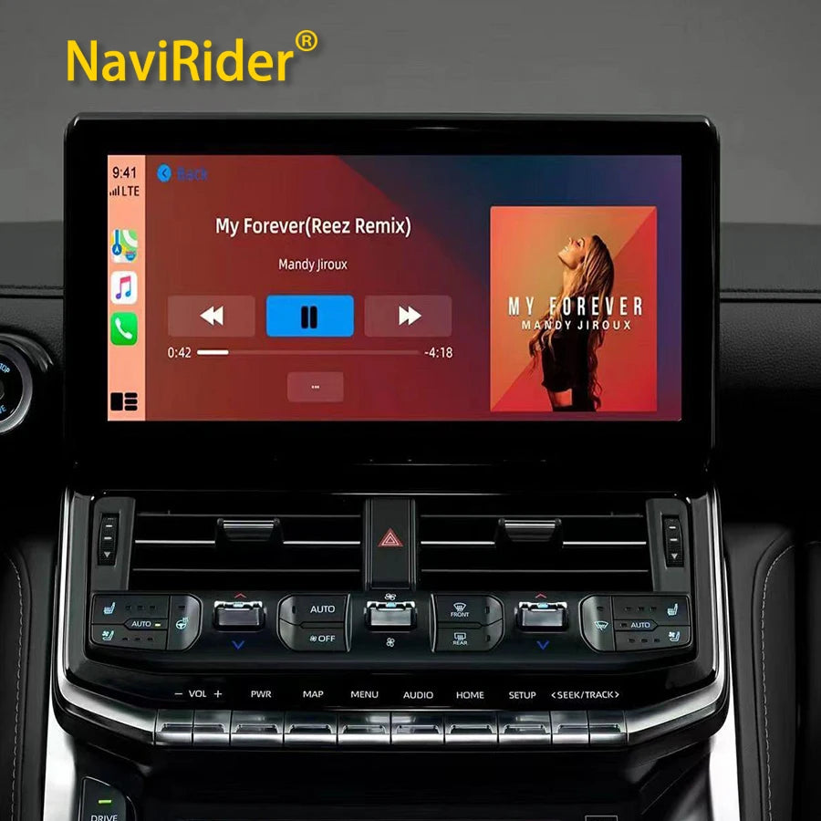 Carplay 12.3'' For Toyota Land Cruiser Android 14.0 8G+256GB Car Multimedia Player Navigat