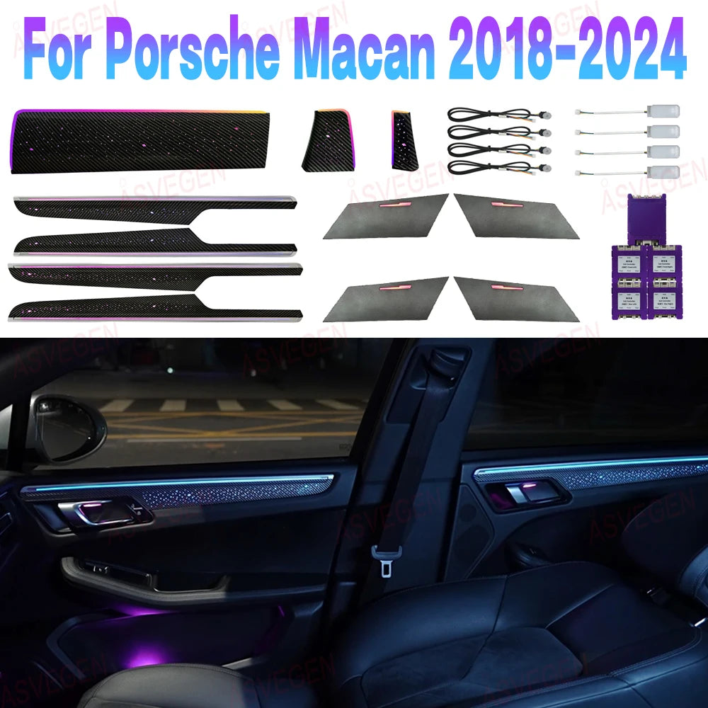 64 Color - Ambient Light - for Porsche 2014-2024 - Car Interior Lighting