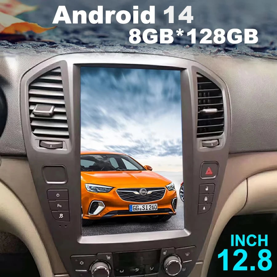Vertical Screen Android 14 Radio For Opel Insignia Buick Regal Car Auto Stereo 12.8" Car M
