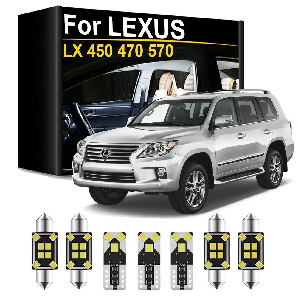 LED Interior Light Kit for LEXUS LX 450 470 570 1996- 2006 - Canbus Dome Map Door Trunk Bulbs | AUTOKITSHOP