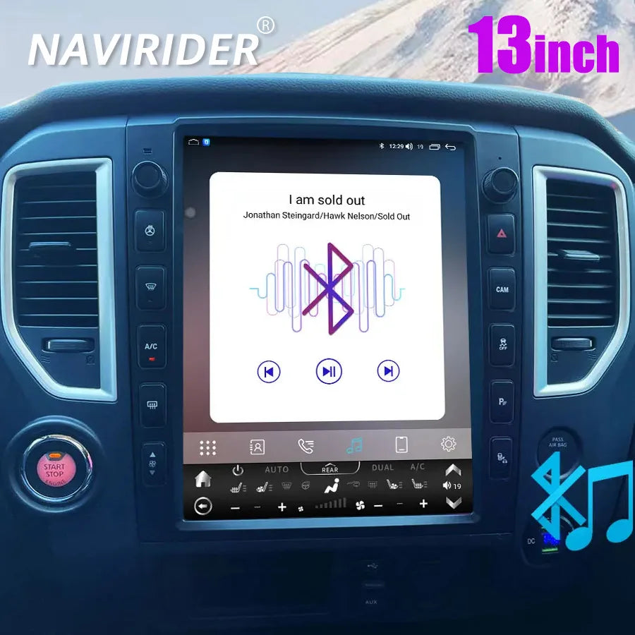 For Nissan Titan 2016-2018 Car DSP Radio 2din 13inch Android Touch Screen GPS 4G Carplay M | AUTOKITSHOP
