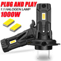 H7 LED Headlight Bulb 800000LM 6000K Wireless Diode Led Lights for Car With Fan CSP Chip T