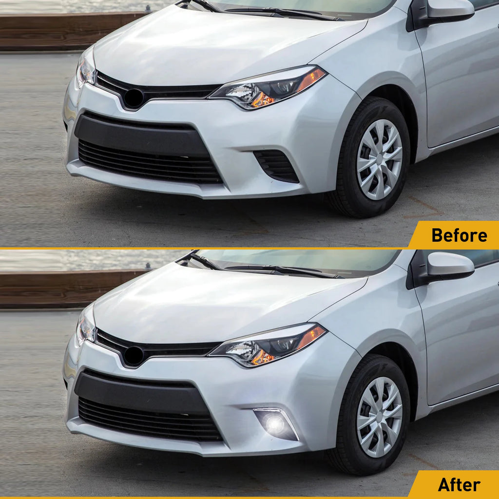 For Toyota Corolla Altis CE ECO L LE 2014 2015 2016 US Version LED Fog Lamp DRL Daytime Ru | AUTOKITSHOP