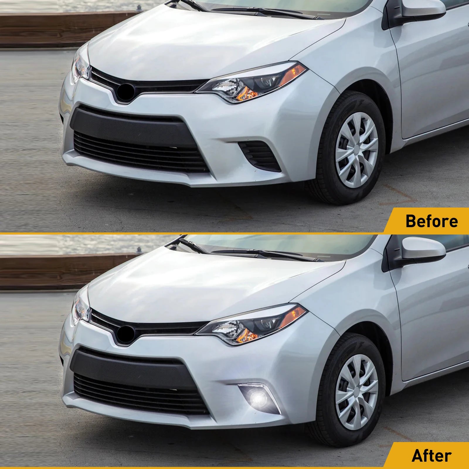 For Toyota Corolla Altis CE ECO L LE 2014 2015 2016 US Version LED Fog Lamp DRL Daytime Ru | AUTOKITSHOP
