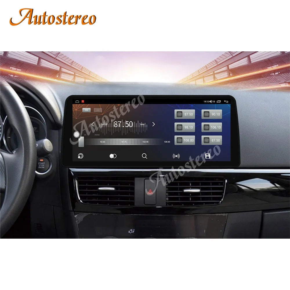 Carplay Screen Android 15 For Mazda CX-5 Atenza 2013-2016 Car Radio GPS Navigation Multime