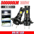H7 H4 LED CANBUS Headlights Bulb 500000LM Wireless Spotlight Automobile Diode Lamp Plug An