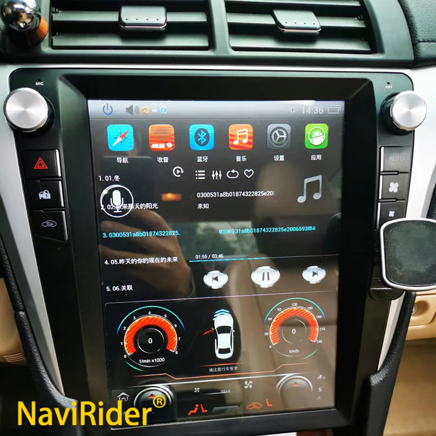 12.1Inch Carplay Multimedia video Player Head Unit For Toyota Camry 2012-2015 Car Bluetoot