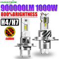 H4 H7 LED Headlight 900000LM 1000W CANBUS Error Free Headlamp 9084 CSP CHIPS 800% Brightne