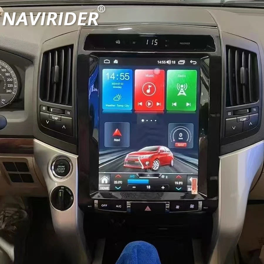 Android 15 Car Multimedia Video Player 256GB GPS DSP Navi For TOYOTA LAND CRUISER LC200 20