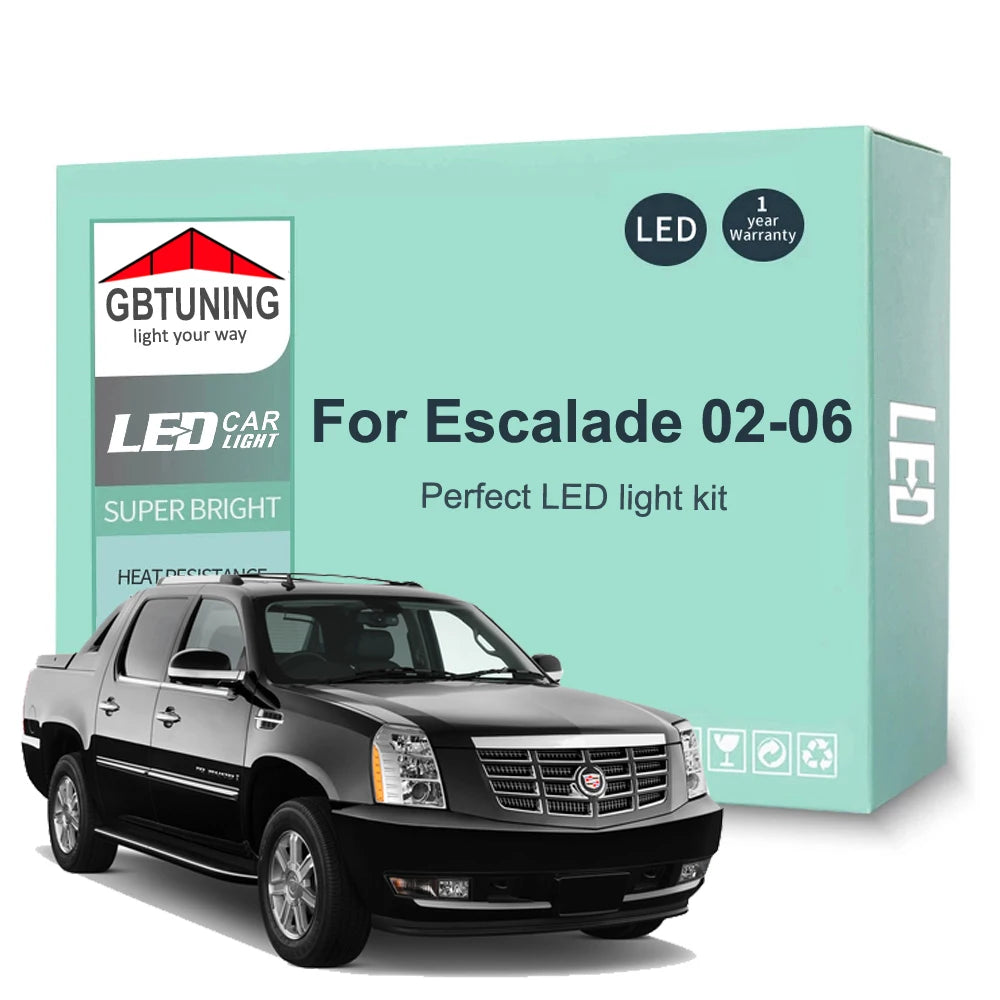 17-Piece LED Interior Light Kit for Cadillac Escalade - Canbus Error-Free Bulbs | AUTOKITSHOP