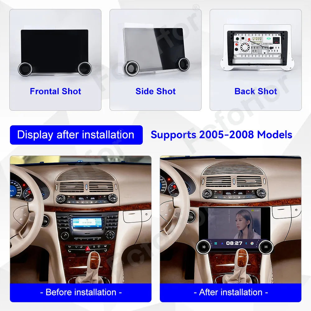 Upgrade 11.5 Inch Ultra-thin Wireless Carplay HD Display Android 15 GPS Navi Car Radio For