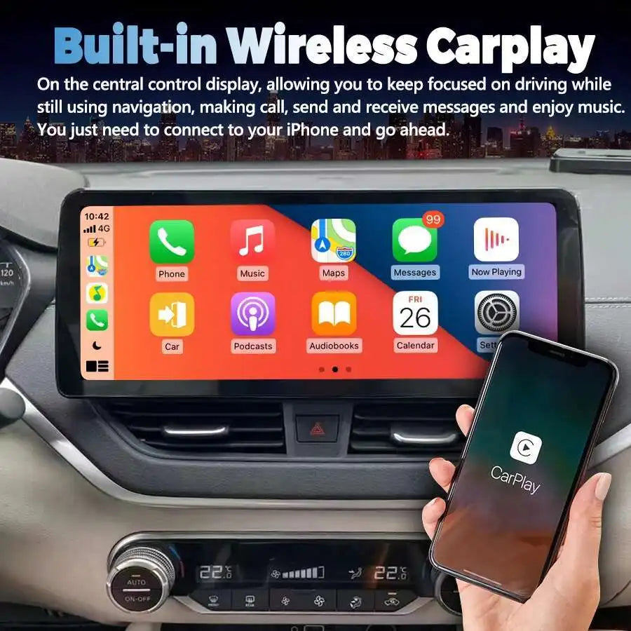 Carplay for Nissan Teana Altima 5 L33 2013-2020 256G Android 13 Car Radio Multimedia Video