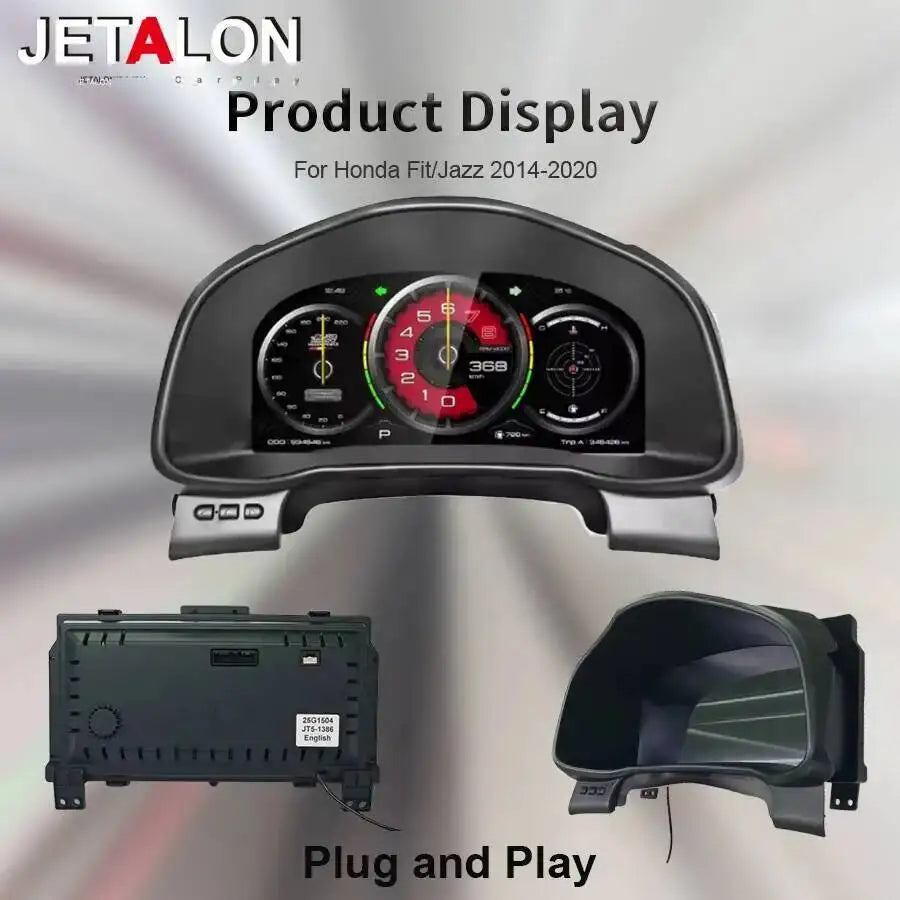 LCD Instrument Panel For Honda Fit 2014-2020 Digital Cluster Virtual Cockpit Car Multimedi