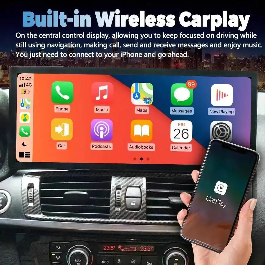 Carplay Bluetooth WIFI 4G Navigation Head Unit For BMW X3 F25 X4 2011-2013 15.8Inch Car GP | AUTOKITSHOP