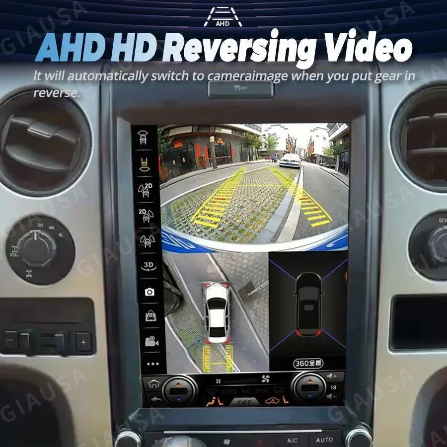 12.1" Android 14 For Ford F150 2013-2014 Screen Wireless Carplay Auto Car Radio Multimedia