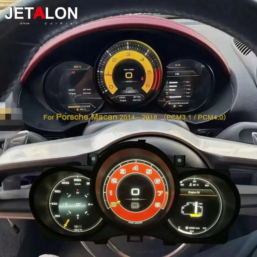 Upgrade For Porsche Macan 2014-2018 LCD Car Digital Cluster Instrument CockPit Speedmeter  | AUTOKITSHOP