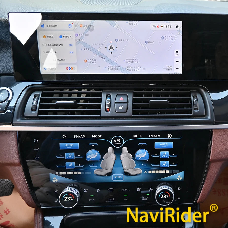 For BMW 5 Series F10 2011-2017 AC Screen Car Digital Panel Climate Control LCD Air Conditi