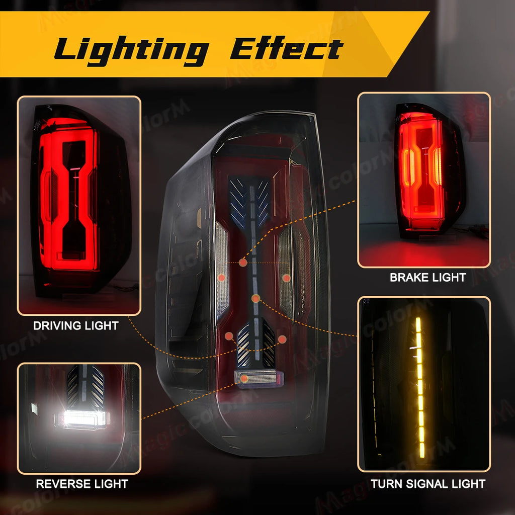 LED Tail Lamps For Toyota Tundra 2014 2015 2016 2017 2018 2019 2020 2021 Rear Turn Signal  | AUTOKITSHOP