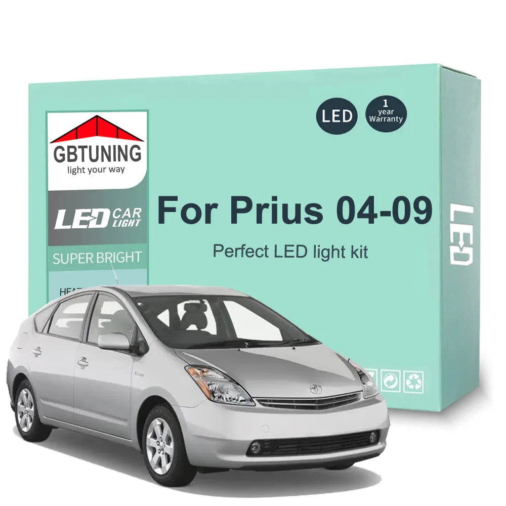 13-Piece LED Interior Light Kit for Toyota Prius - Canbus Error-Free Bulbs | AUTOKITSHOP