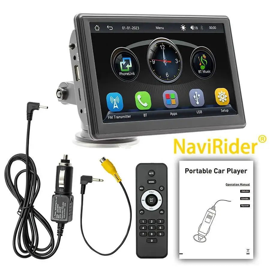 7inch Auto Wireless CarPlay Car Radio WiFi GPS FM HD Bluetooth Multimedia Touch Screen Uni