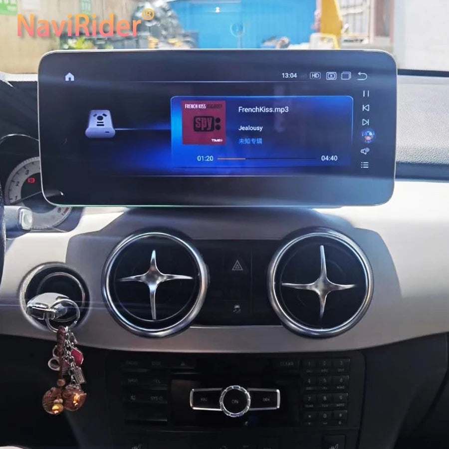 Android 14 Car Radio Video Player 12.3inch 2400*960 Video For Mercedes Benz GLK X204 2008-