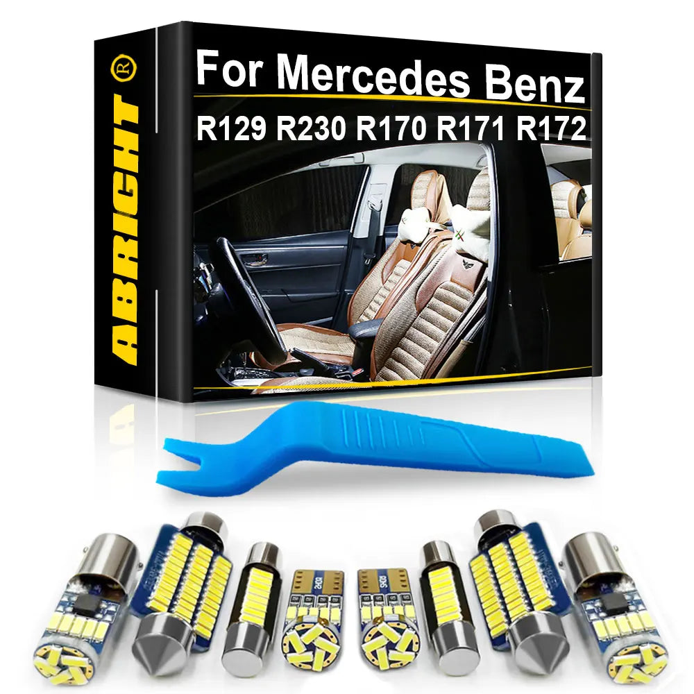 LED Interior Light Kit for Mercedes Benz R129 R230 SL55 SL500 SLK SL Class R170 R171 R172 SLK55 SLK230 SLK350 Canbus ...