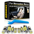 LED Interior Light Kit for Mercedes Benz R129 R230 SL55 SL500 SLK SL Class R170 R171 R172 SLK55 SLK230 SLK350 Canbus ...