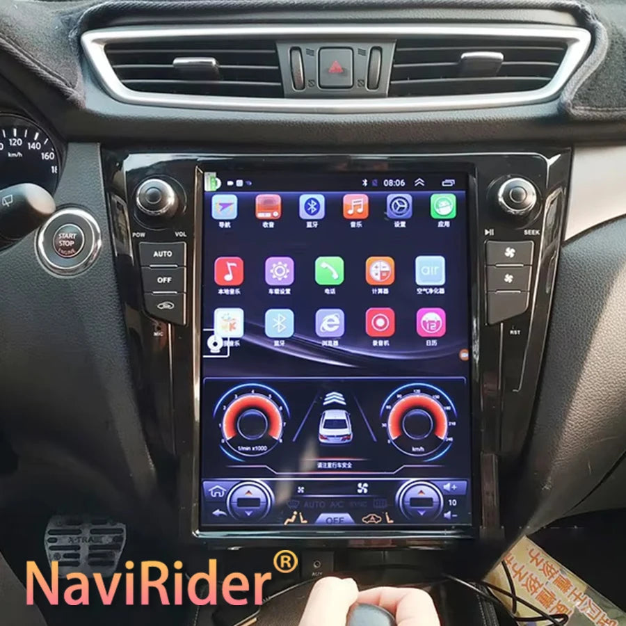 12.1inch For Nissan X-Trail J11 Qashqai Rouge 2014 -2019 Android 14 Multimedia GPS Navigat